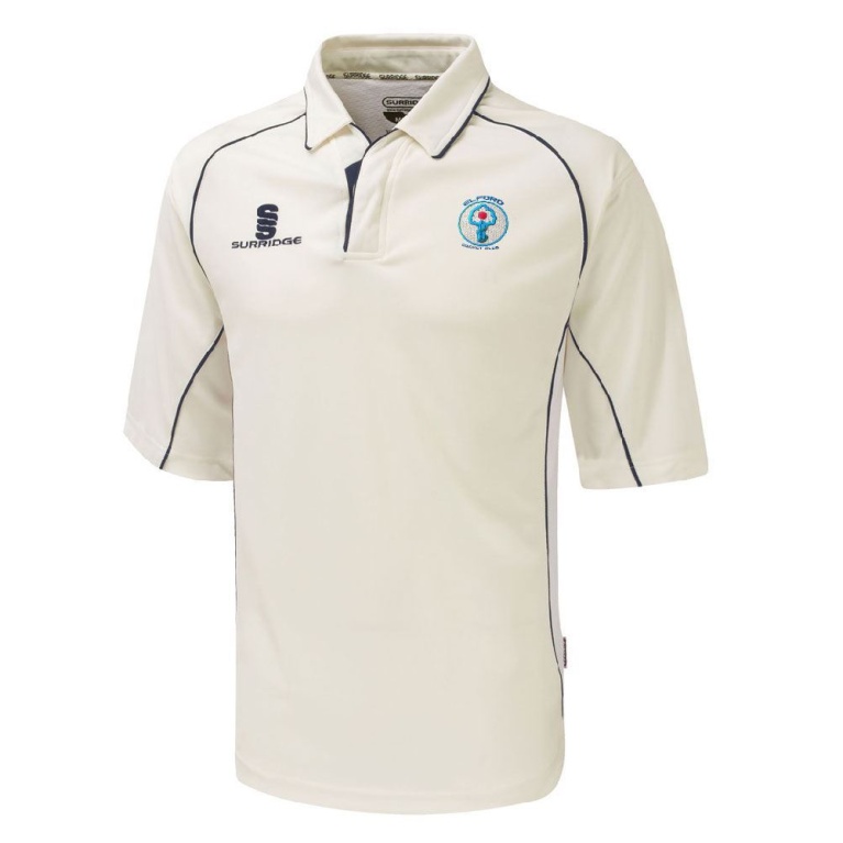 Elford CC - Premier 3/4 Sleeve Navy Trim Shirt
