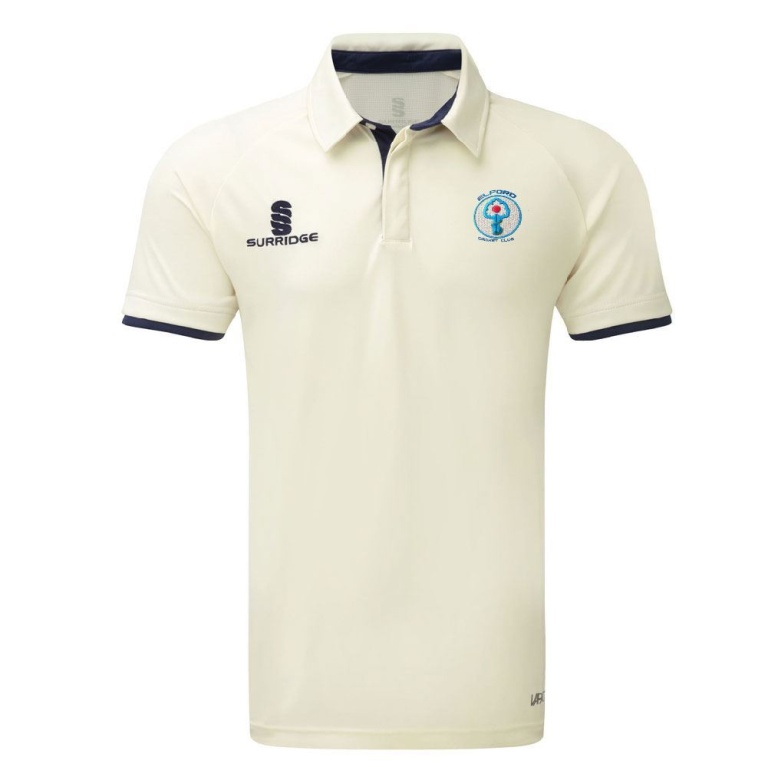 Elford CC - Ergo Short Sleeve Navy Trim Shirt